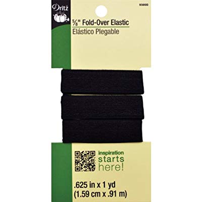 BLACK -ELASTIC FOLD-OVER - Dritz