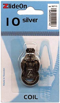 ZlideOn ZIPPER Pull Replacements Coil 4 Silver 845590000043 for